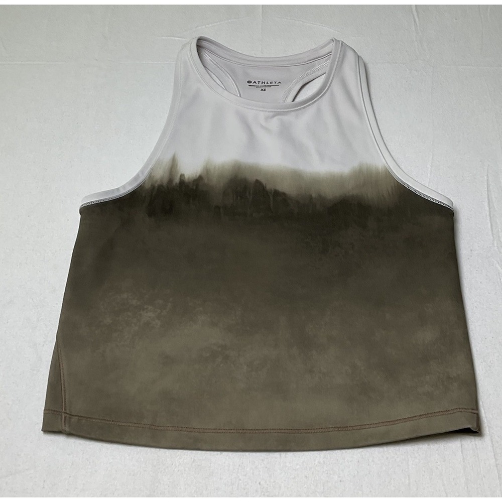 Athleta Tank Top Womens XS Brown Ombre Racerback Athletic Yoga Gym Workout 630